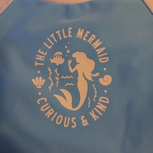 Disney Ariel The Little Mermaid Girl's Swim Set Rashguard 2 Piece NWT Size 2 - Picture 5 of 10